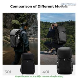 thumbnail Balo K&F concept Backpack 40L Star Wander 01 Black (KF13.207V1) - 7
