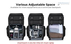 thumbnail Balo K&F concept Backpack Front HardShell KF13.098V1 25L Xám - 7