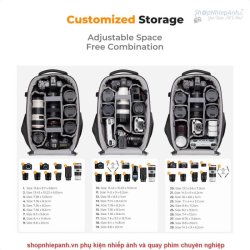 thumbnail Balo K&F concept Backpack Front HardShell KF13.134 22L Black - 1