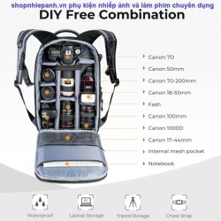 thumbnail Balo K&F concept Backpack KF13.044 15L - 2