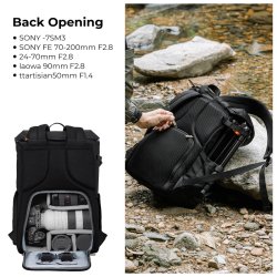 thumbnail Balo K&F concept Backpack KF13.066V12 Black - 2