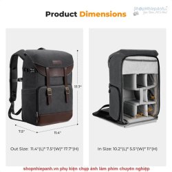 thumbnail Balo K&F concept Backpack KF13.066V15 Urban Wander 02 20L - 4