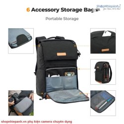 thumbnail Balo K&F concept Backpack KF13.104V2 Nature Wander BLack 22L - 2