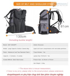 thumbnail Balo K&F concept Backpack KF13.107 32L Professional - 10