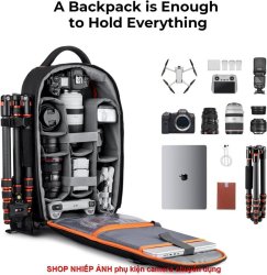 thumbnail Balo K&F concept Backpack KF13.205 Nature Wander 05 Black 18L - 0