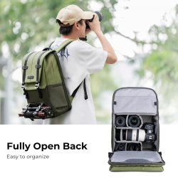 thumbnail Balo K&F Concept KF13.087AV2 Urban Wander 01 army green 20L - 1