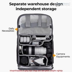 thumbnail Balo K&F Concept KF13.087AV6 Urban Wander 01 20L (All black) - 1