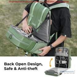 thumbnail Balo K&F Concept KF13.087AV9 Urban Wander 01 Light Green 20L - 2