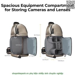 thumbnail Balo K&F concept KF13.141V1 10L Iron Grey - 0