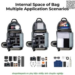 thumbnail Balo K&F concept KF13.141V1 10L Iron Grey - 2