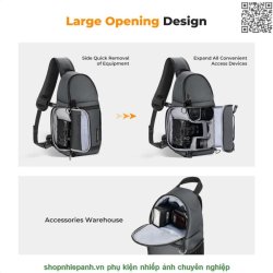 thumbnail Balo K&F concept KF13.141V2 10L Grey - 4