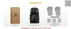 thumbnail Balo K&F concept Sling bag Backpack KF13.176 Urban Wanderer U02 10L - 10