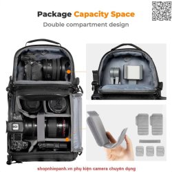 thumbnail Balo K&F concept Sling bag Backpack KF13.176 Urban Wanderer U02 10L - 1