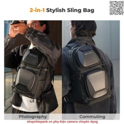 thumbnail Balo K&F concept Sling bag Backpack KF13.176 Urban Wanderer U02 10L - 0