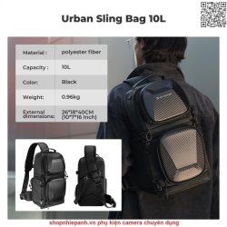thumbnail Balo K&F concept Sling bag Backpack KF13.176 Urban Wanderer U02 10L - 4