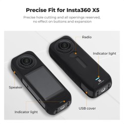 thumbnail Bao silicon bảo vệ Insta360 X5  K&F concept for  (KF31.188) - 1