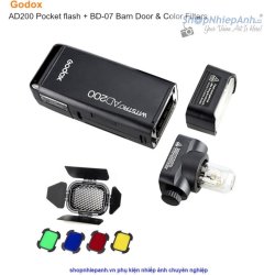thumbnail Barndoor Godox BD-07 for Godox AD200 - 1