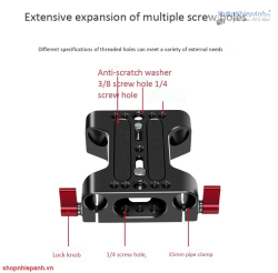 thumbnail Base plate I4 rod 15mm - 4
