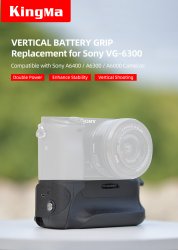thumbnail Battery Grip Kingma VG-A6300 for sony A6400 A6300 A6000 A6100 - 3