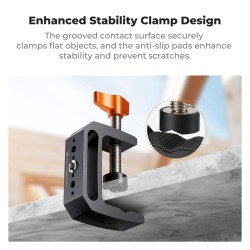 thumbnail Bộ 2 Kẹp chữ C kim loại K&F CONCEPT Desk C-Clamp Mount/Aluminum Desk Mount Holder (kf31.224) - 3