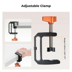 thumbnail Bộ 2 Kẹp chữ C kim loại K&F CONCEPT Desk C-Clamp Mount/Aluminum Desk Mount Holder (kf31.224) - 1