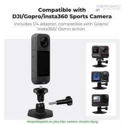 thumbnail Bộ 3 món dán bề mặt phẳng/cong siêu dính đa năng ốc 1/4 K&F concept (KF31.054) - 2