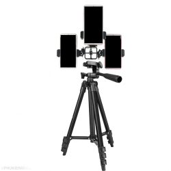 thumbnail Bộ giá đỡ gắn chia 3 điện thoại smartphone live stream - 1