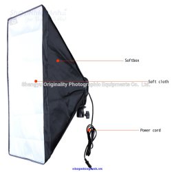 thumbnail Bộ Kit chuôi đèn E27 softbox 50x70cm