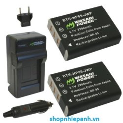 thumbnail Bộ pin sạc Li-ion cho Fuji NP-95, X100, X100S, X-S1, X70, REAL 3D W1