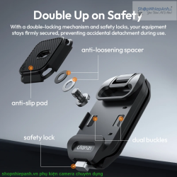 thumbnail Bộ Tháo Lắp Nhanh Gắn Balo/Dây nịt Cho Máy Ảnh Ulanzi UKA07 - 8