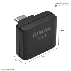thumbnail Boya OA-1 mini audio adapter for Osmo Action (TRS) - 1