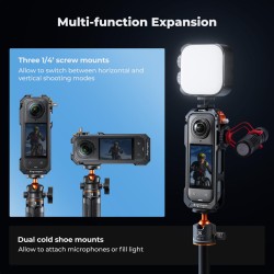 thumbnail Cage nhôm bảo vệ Insta360 X5 hiệu K&F concept KF12.0024 - 1