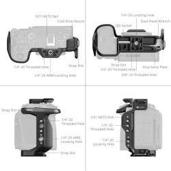 thumbnail Cage SmallRig HawkLock Quick Release Cage for Canon EOS R6 V 6372 - 0
