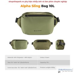 thumbnail Cặp K&F Concept Alpha Camera Sling Bag KF13.157V2 10L Green - 5