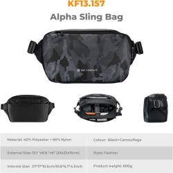 thumbnail Cặp K&F Concept Alpha Camera Sling Bag KF13.157V4 10L Camo - 5