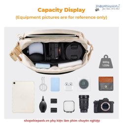 thumbnail Cặp K&F Concept Alpha Camera Sling Bag KF13.157V5 10L Beige - 0