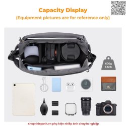 thumbnail Cặp K&F Concept Alpha Camera Sling Bag KF13.157V6 10L Dark Grey - 0