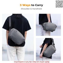 thumbnail Cặp K&F Concept Alpha Camera Sling Bag KF13.157V6 10L Dark Grey - 4