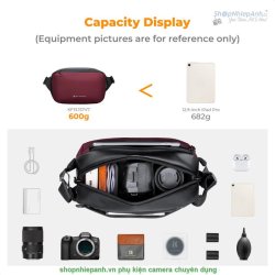 thumbnail Cặp K&F Concept Alpha Camera Sling Bag KF13.157V7 10L RED - 0