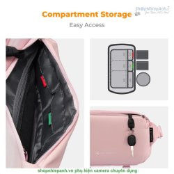 thumbnail Cặp K&F Concept Alpha Camera Sling Bag KF13.157V9 10L Pink - 2