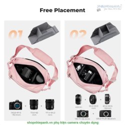 thumbnail Cặp K&F Concept Alpha Camera Sling Bag KF13.157V9 10L Pink - 1