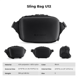 thumbnail Cặp K&F Concept Alpha Camera Sling Bag KF13.188 4L BLACK - 5