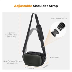 thumbnail Cặp K&F Concept Alpha Camera Sling Bag KF13.188V1 4L Green - 4