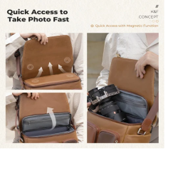 thumbnail Cặp K&F Concept Sling Bag 10L UrbanWander 11 Gobi Brown KF13.142v1 - 0