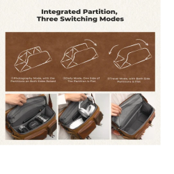 thumbnail Cặp K&F Concept Sling Bag 10L UrbanWander 11 Gobi Brown KF13.142v1 - 1