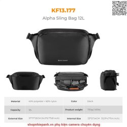 thumbnail Cặp K&F Concept Sling Bag 2in1 KF13.177 12L Urban wander 01 Black - 5