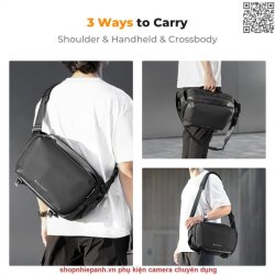 thumbnail Cặp K&F Concept Sling Bag 2in1 KF13.177 12L Urban wander 01 Black - 4