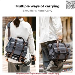 thumbnail Cặp K&F Concept Sling Bag KF13.186 8L Urban Wander 09 (Dark Grey) - 3