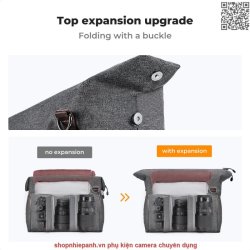 thumbnail Cặp K&F Concept Sling Bag KF13.186 8L Urban Wander 09 (Dark Grey) - 1