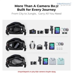 thumbnail Cặp K&F Concept Sling Bag KF13.213 10L Urban wander Black - 3